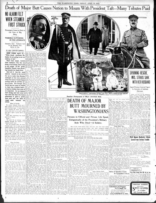 The Washington Times du 19/04/1912